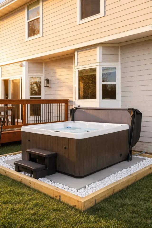 Unwind in your own private backyard oasis.