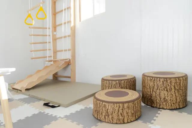 Designated play spot gives youngsters a feeling of independence, while side viewing window from the deck provides parents…